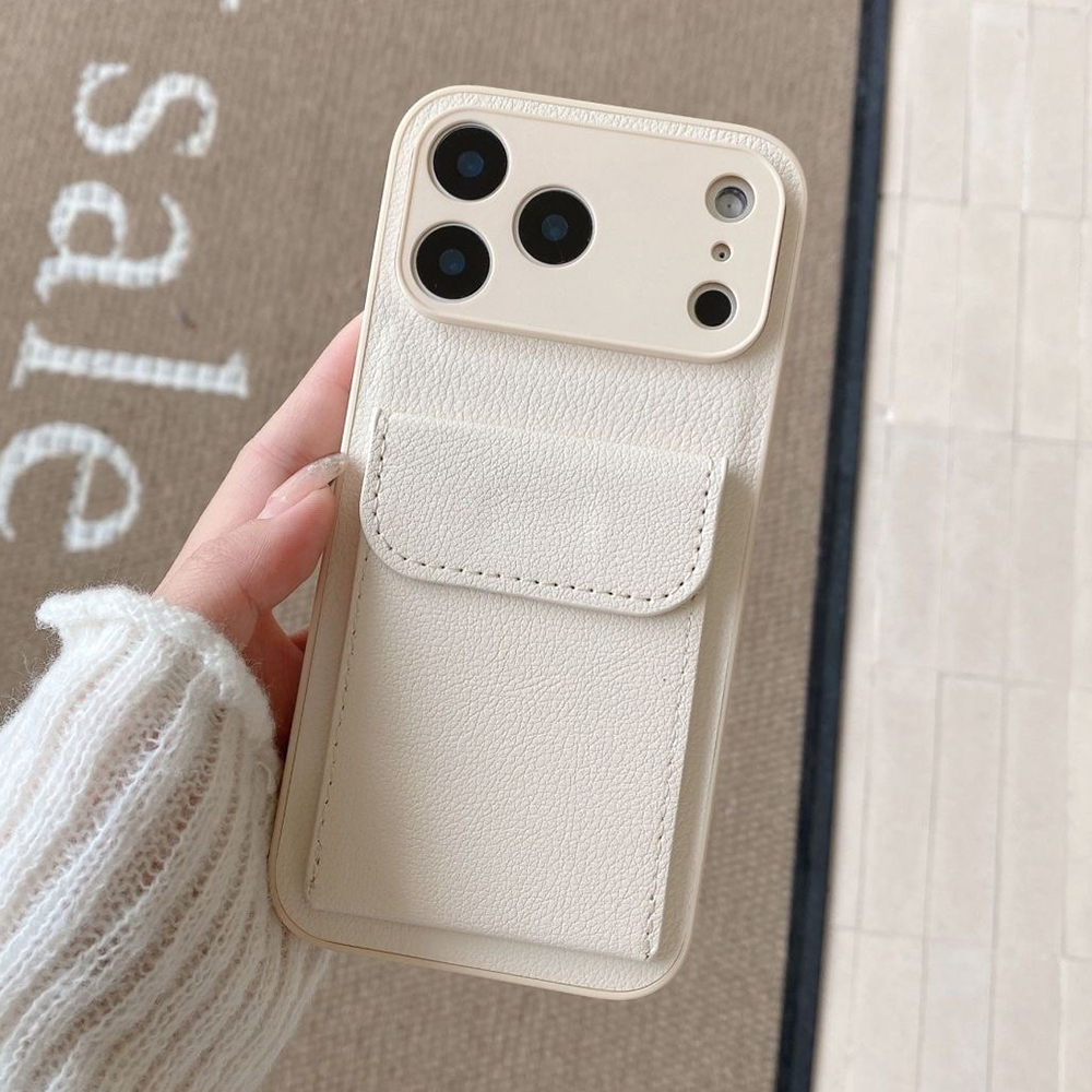 Leather Card Wallet - Card Slot Wallet PU Leather Bracket