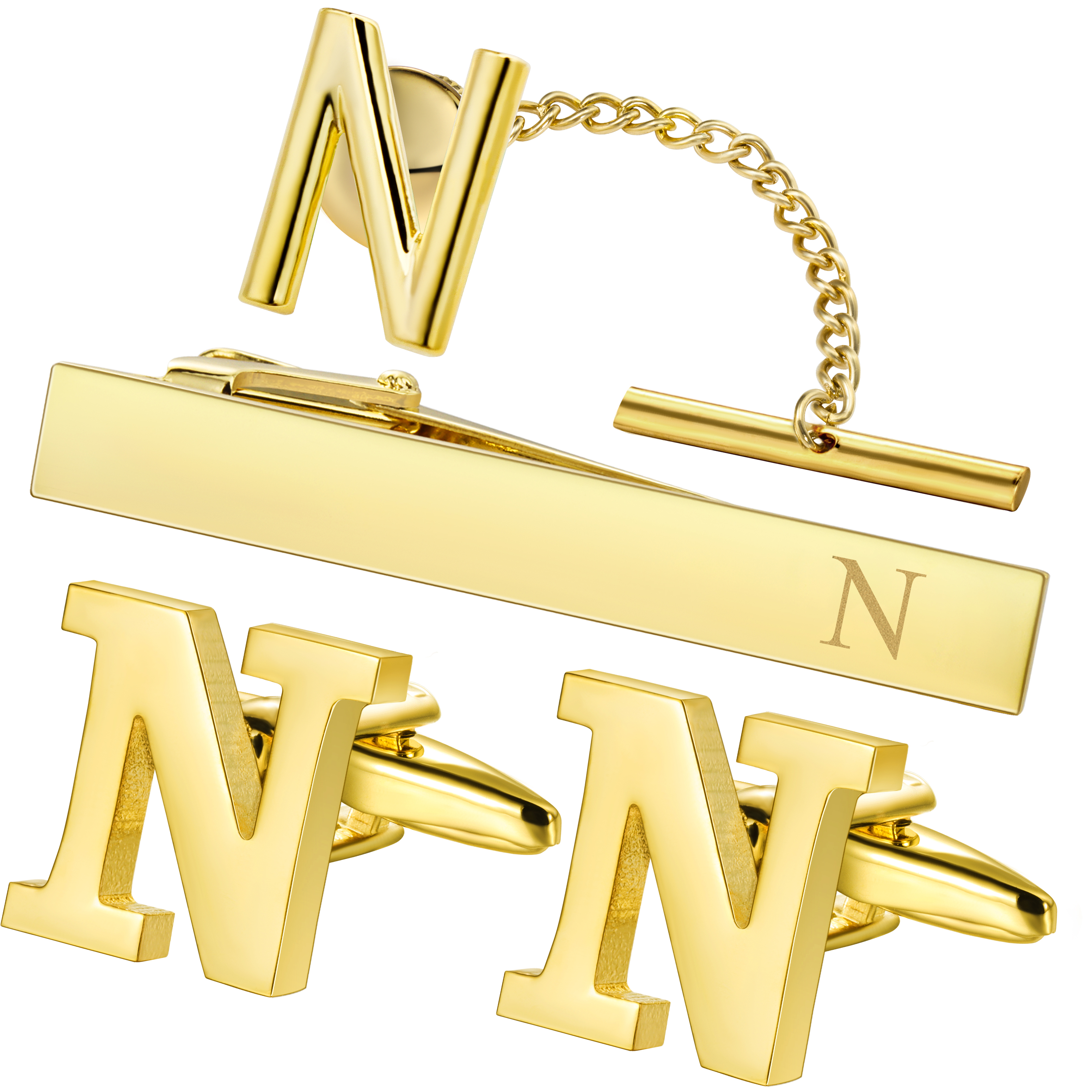 HAWSON Personalized Letter  Cu - Monogram Cufflinks Set recensione e prezzo