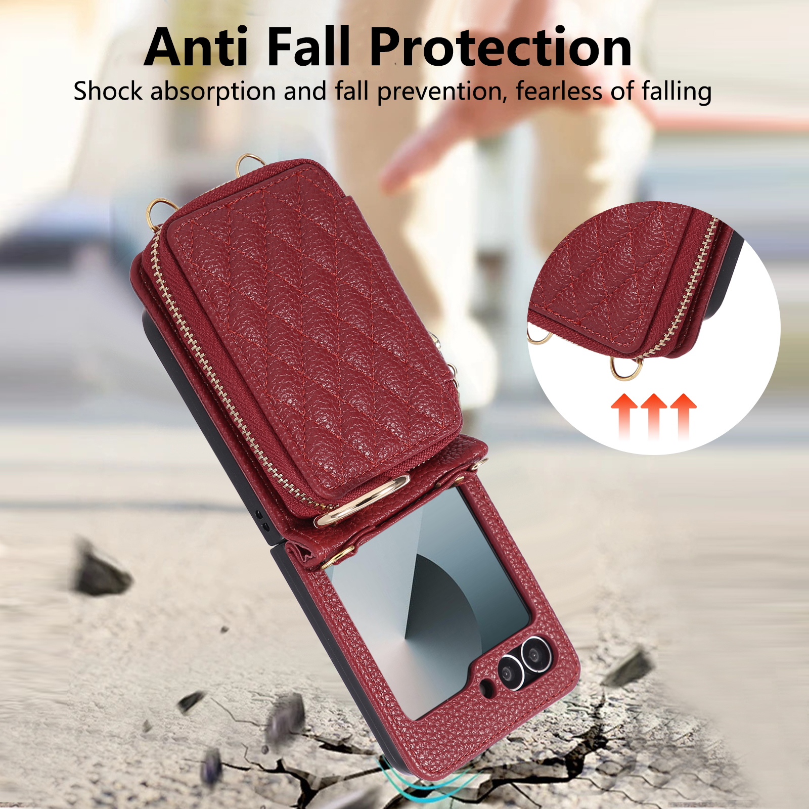 Crossbody Zipper Cards Solt Wa - Leather Card Wallet recensione e prezzo