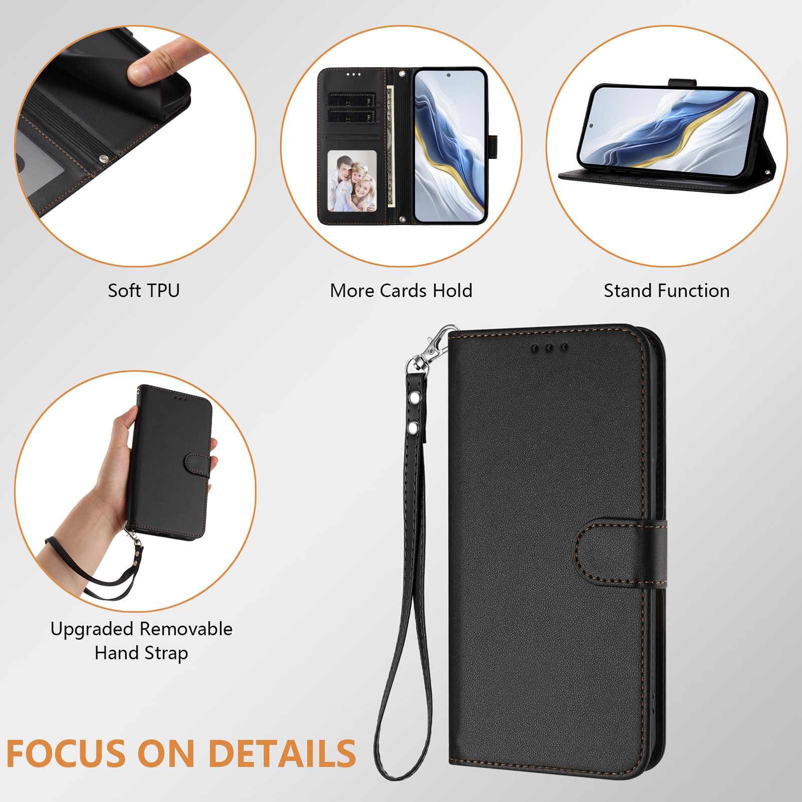 Solid Color PU Leather Lanyard - Leather Card Wallet recensione e prezzo