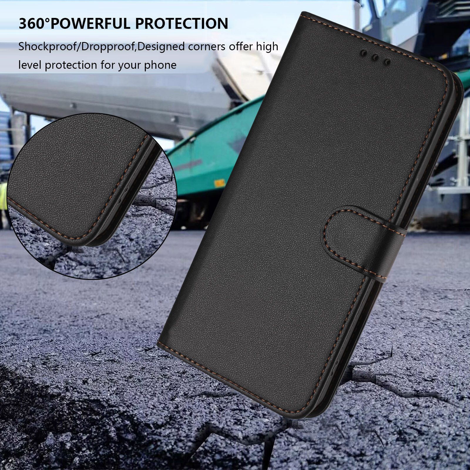 Solid Color PU Leather Lanyard - Leather Card Wallet recensione e prezzo