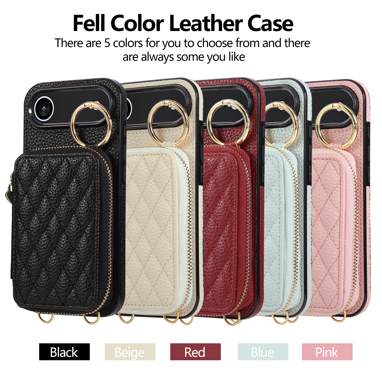 Crossbody Zipper Card Bag Wall - Leather Card Wallet recensione e prezzo