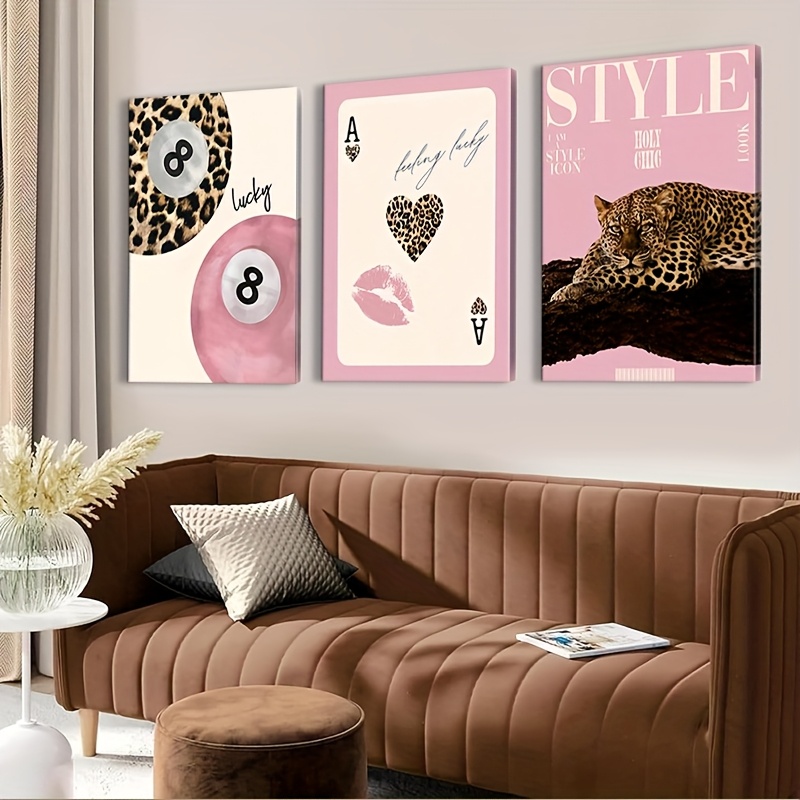 3pcs Leopard Cheetah Canvas Wa - Luxury Lifestyle Photography recensione e prezzo