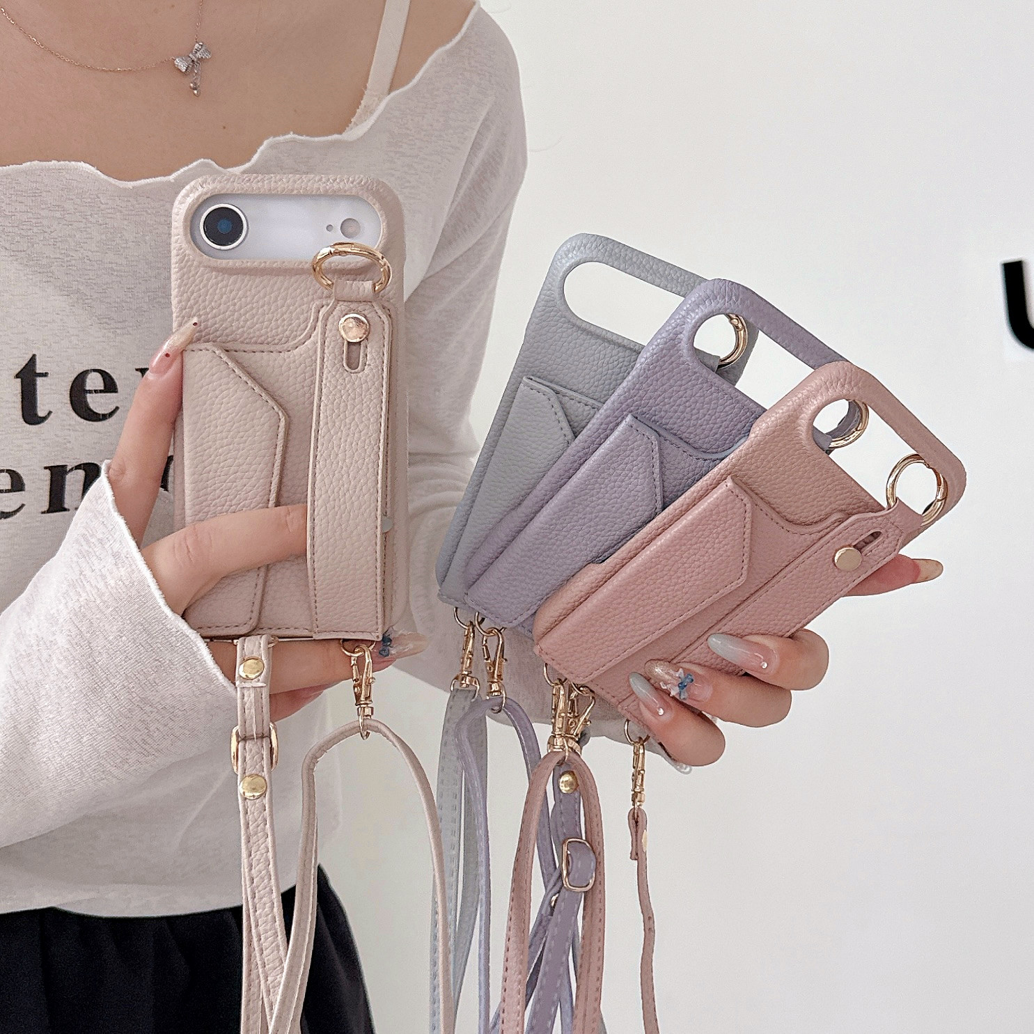 Wrist Strap Crossbody Ring Hol - Leather Card Wallet recensione e prezzo