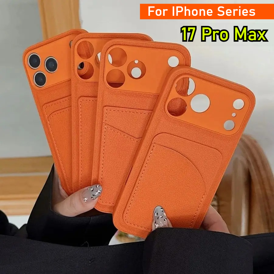 Leather Orange Color Card Hold - Leather Card Wallet recensione e prezzo