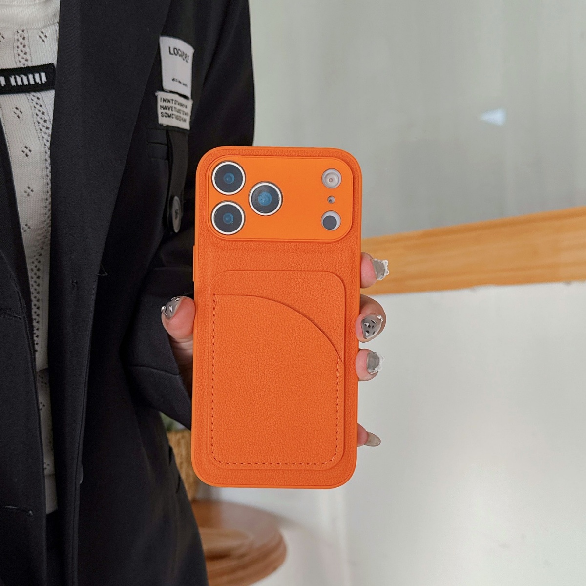 Leather Orange Color Card Hold - Leather Card Wallet recensione e prezzo