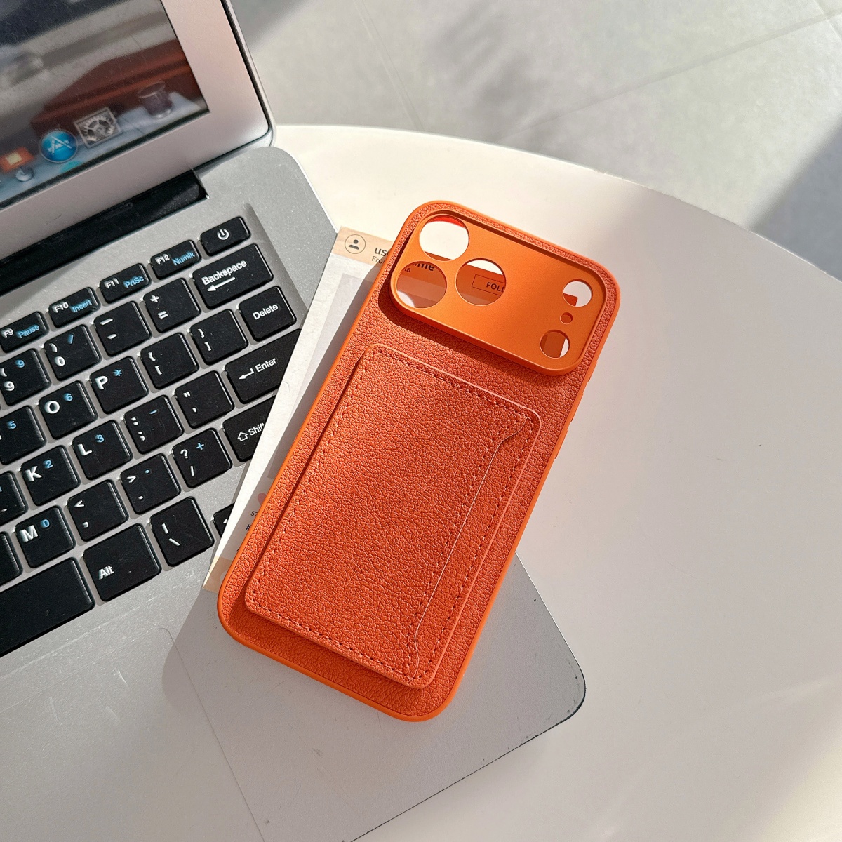 Leather Orange Color Card Hold - Leather Card Wallet recensione e prezzo